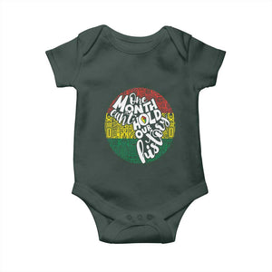 Black Pride Baby Onesie One Month Can't Hold Our History TS09 Print Your Wear