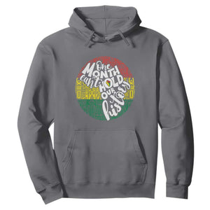 One Month Can't Hold Our History African American Hoodie TS09 Charcoal Printyourwear