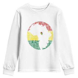 Black Pride Youth Sweatshirt One Month Can't Hold Our History TS09 White Print Your Wear