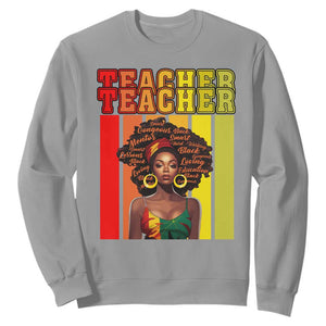 Black History Month Sweatshirt Teacher Women African Americans School Educate TS09 Sport Gray Printyourwear