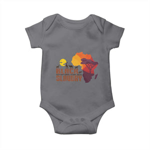 Black Pride Baby Onesie Black History Didn't Start With Slavery African TS09 Charcoal Print Your Wear