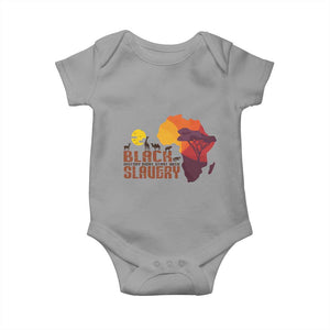 Black Pride Baby Onesie Black History Didn't Start With Slavery African TS09 Sport Gray Print Your Wear