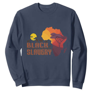 Black History Didn't Start With Slavery Sweatshirt TS09 Navy Printyourwear