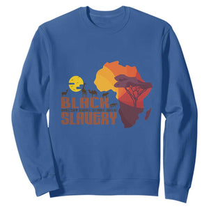 Black History Didn't Start With Slavery Sweatshirt TS09 Royal Blue Printyourwear