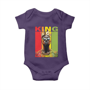 African American Dad Baby Onesie Black History King Father Melanin TS09 Purple Print Your Wear