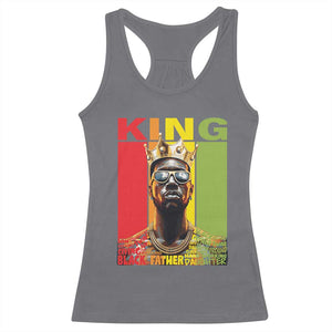 African American Dad Racerback Tank Top Black History King Father Melanin TS09 Charcoal Print Your Wear