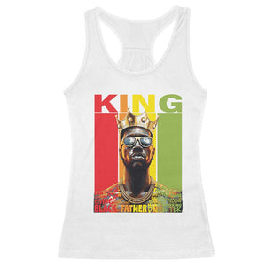 African American Dad Racerback Tank Top Black History King Father Melanin TS09 White Print Your Wear