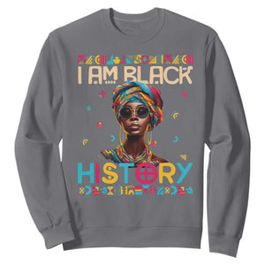 I Am Black History African American Women Pretty Sweatshirt TS09 Charcoal Printyourwear