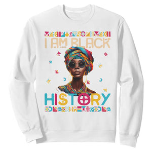 I Am Black History African American Women Pretty Sweatshirt TS09 White Printyourwear