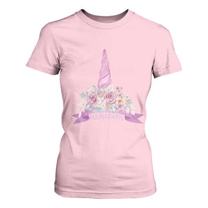 Cute Mamacorn Mother's Day T Shirt For Women TS09 Light Pink Print Your Wear