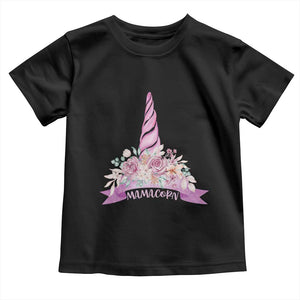 Cute Mamacorn Mother's Day Toddler T Shirt TS09 Black Print Your Wear