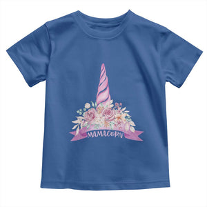 Cute Mamacorn Mother's Day Toddler T Shirt TS09 Royal Blue Print Your Wear