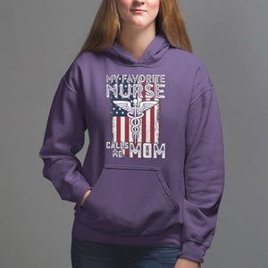 My Favorite Nurse Calls Me Mom Mother's Day Hoodie TS09 Purple Printyourwear