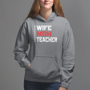 Mother's Day Hoodie Wife Mom Teacher Superhero TS09 Charcoal Printyourwear