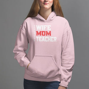 Mother's Day Hoodie Wife Mom Teacher Superhero TS09 Light Pink Printyourwear
