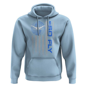 So Fly USA Swimming Team Sports Athlete Aquatic Hoodie TS09 Light Blue Print Your Wear
