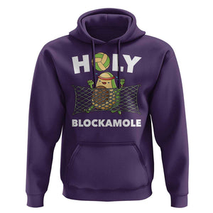 Funny Volleyball Hoodie Holy Blockamole Cute Avocado TS09 Purple Print Your Wear