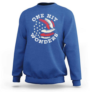 US Volleyball Sweatshirt One Hit Wonders American Flag Sport Lover TS09 Royal Blue Print Your Wear