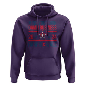 Mind Your Own Damn Business Harris Walz 2024 Hoodie TS09 Purple Print Your Wear