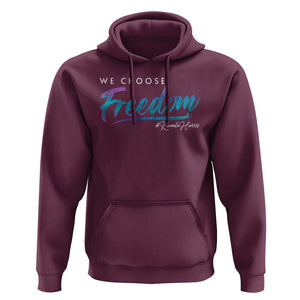 Harris Walz 2024 Hoodie We Choose Freedom Kamala US President TS09 Maroon Print Your Wear