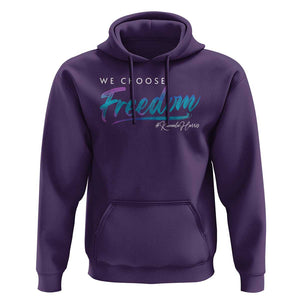 Harris Walz 2024 Hoodie We Choose Freedom Kamala US President TS09 Purple Print Your Wear