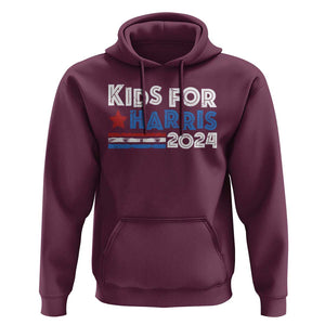 Kids For Harris Hoodie Kamala Support US President 2024 TS09 Maroon Print Your Wear