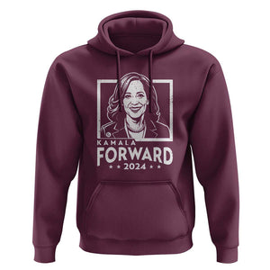 Kamala Forward 2024 Hoodie Harris Support Madam President TS09 Maroon Print Your Wear