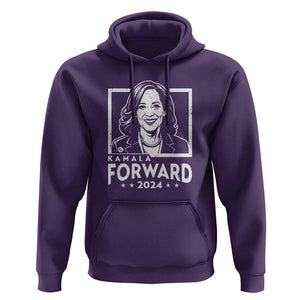 Kamala Forward 2024 Hoodie Harris Support Madam President TS09 Purple Print Your Wear
