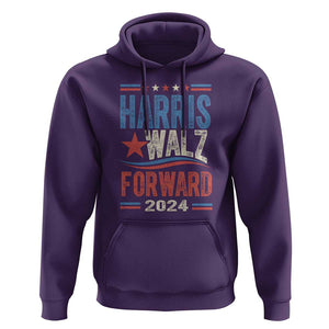 Harris Walz 2024 Forward Hoodie Kamala Tim Waltz US President Election TS09 Purple Print Your Wear