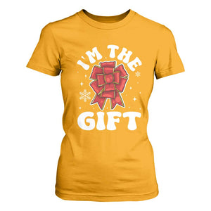 Funny Christmas Present Costume T Shirt For Women I Am The Gift TS09 Gold Print Your Wear