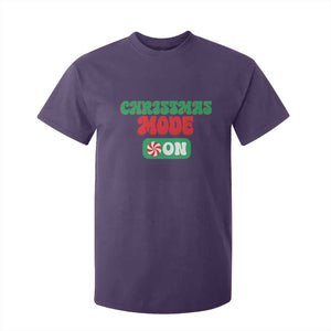Funny Christmas Mode On T Shirt For Kid TS09 Purple Print Your Wear
