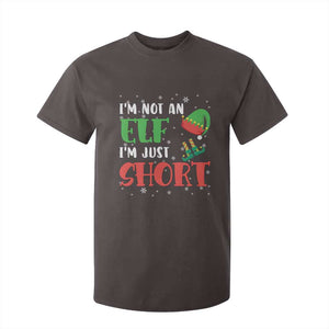 Funny Christmas T Shirt For Kid Im Not An Elf Just Short TS09 Dark Chocolate Print Your Wear