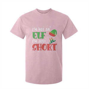 Funny Christmas T Shirt For Kid Im Not An Elf Just Short TS09 Light Pink Print Your Wear