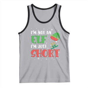 Funny Christmas Tank Top Im Not An Elf Just Short TS09 Athletic Heather Black Print Your Wear