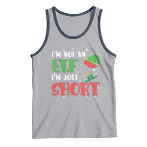 Funny Christmas Tank Top Im Not An Elf Just Short TS09 Athletic Heather Navy Print Your Wear