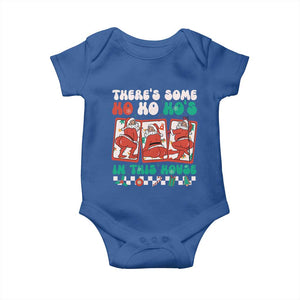 Funny Christmas Baby Onesie There Is Some Ho Ho Hos In This House Horror Character TS09 Royal Blue Print Your Wear