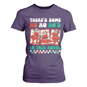 Funny Christmas T Shirt For Women There Is Some Ho Ho Hos In This House Horror Character TS09 Purple Print Your Wear