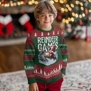 Xmas Hunting Ugly Christmas Sweater Reindeer Game Santa Hunter Deer Season TS09 Christmas Print Your Wear