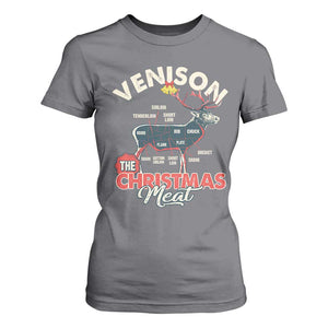 Christmas Hunting T Shirt For Women Venison Meat Deer Season Hunter TS09 Charcoal Print Your Wear