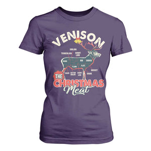 Christmas Hunting T Shirt For Women Venison Meat Deer Season Hunter TS09 Purple Print Your Wear