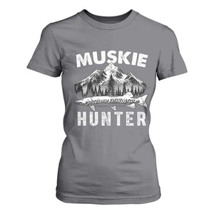 Musky Hunter Fishing Fisherman T Shirt For Women TS09 Charcoal Print Your Wear