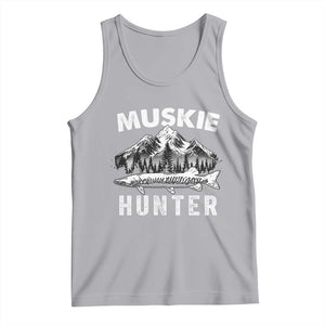 Musky Hunter Fishing Fisherman Tank Top TS09 Athletic Heather Print Your Wear