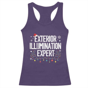 Funny Christmas Racerback Tank Top Exterior Illumination Expert Christmas Lights TS09 Purple Print Your Wear