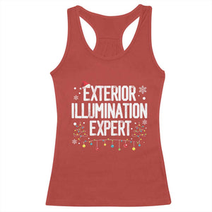 Funny Christmas Racerback Tank Top Exterior Illumination Expert Christmas Lights TS09 Red Print Your Wear