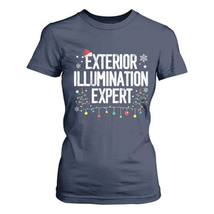 Funny Christmas T Shirt For Women Exterior Illumination Expert Christmas Lights TS09 Navy Print Your Wear