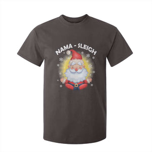 Christmas Yoga T Shirt For Kid Nama Sleigh Cute Santa TS09 Dark Chocolate Print Your Wear