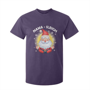 Christmas Yoga T Shirt For Kid Nama Sleigh Cute Santa TS09 Purple Print Your Wear