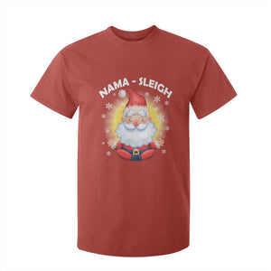 Christmas Yoga T Shirt For Kid Nama Sleigh Cute Santa TS09 Red Print Your Wear