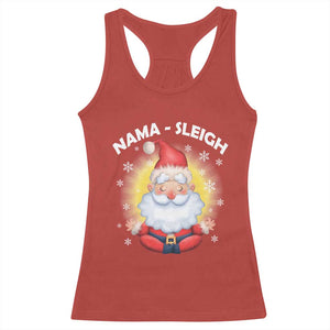 Christmas Yoga Racerback Tank Top Nama Sleigh Cute Santa TS09 Red Print Your Wear