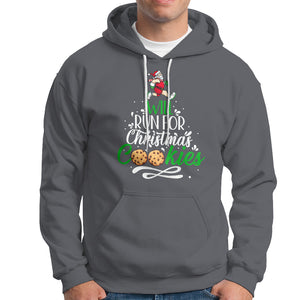 Will Run For Christmas Cookies Santa Running Race Hoodie TS09 Charcoal Printyourwear